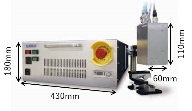大気圧プラズマ装置｜スポット型プラズマ処理装置寸法